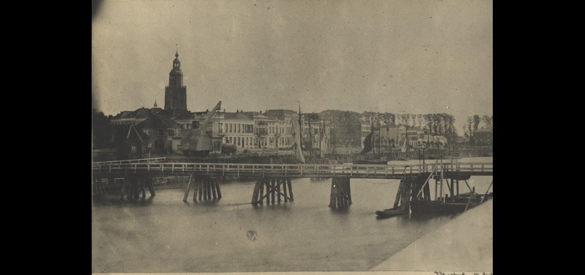 De hulpbrug in 1864